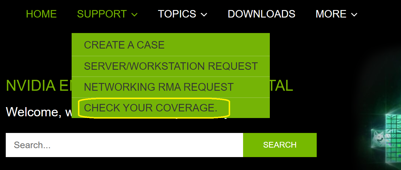NVIDIA Enterprise Support Portal | How to Check Your Product's Warranty ...