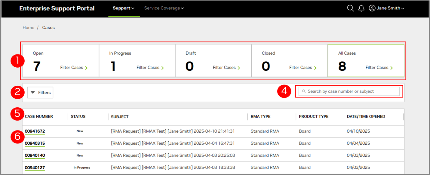 NVIDIA Enterprise Support Portal | RMA Portal User Guide