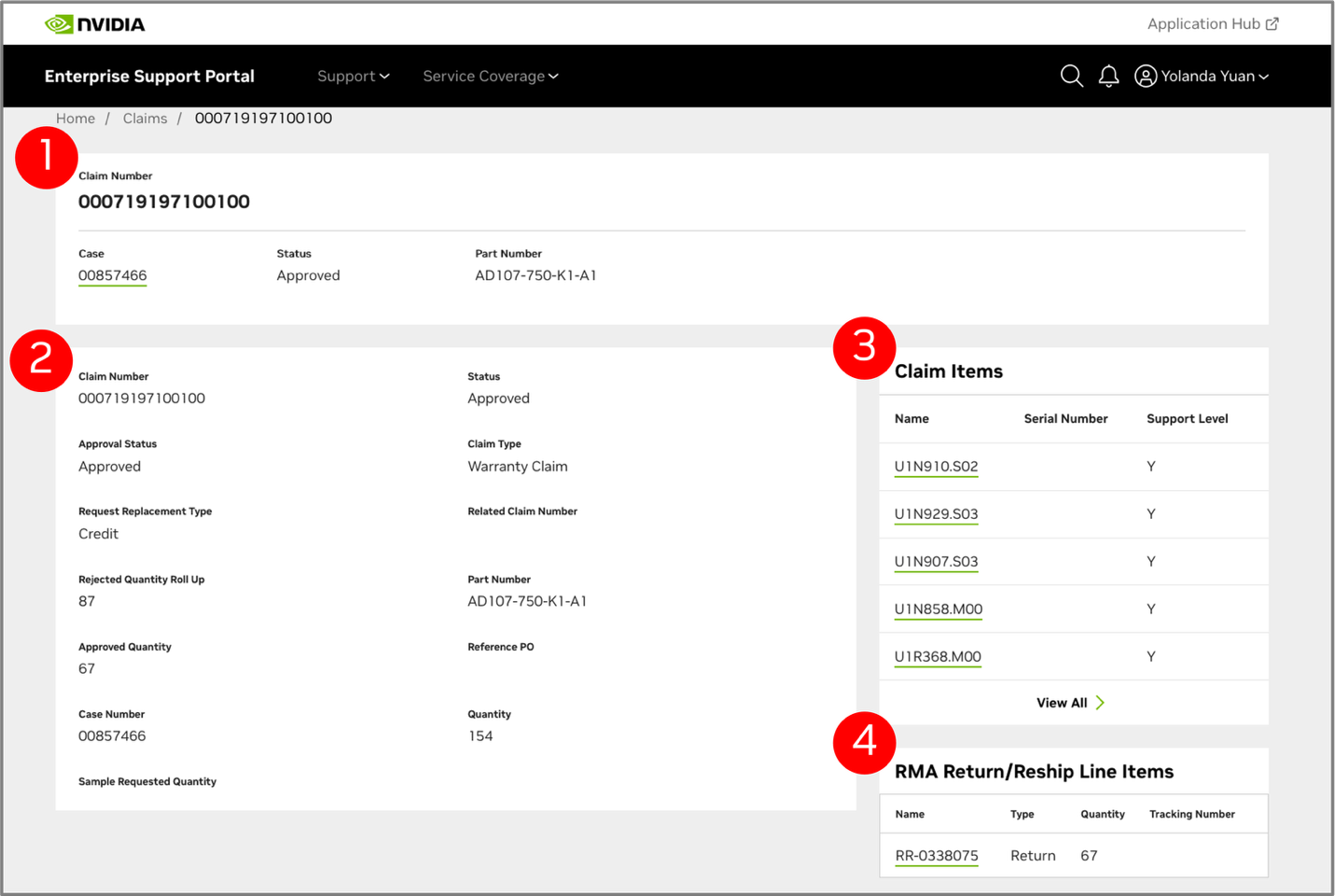 NVIDIA Enterprise Support Portal | RMA Portal User Guide