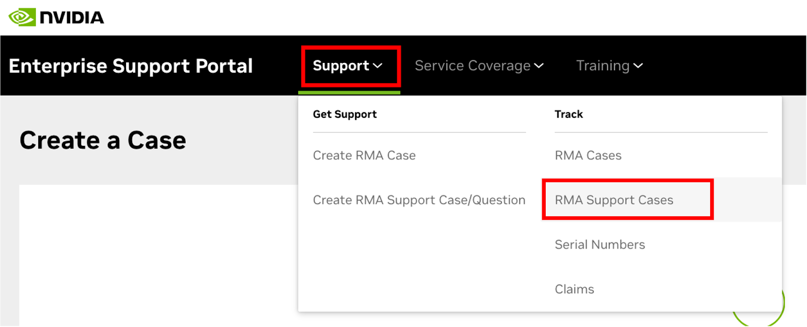 NVIDIA Enterprise Support Portal | RMA Portal User Guide